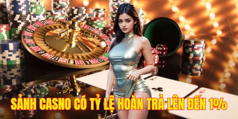 Sảnh casino có tỷ lệ hoàn trả cao nhất lên đến 1%